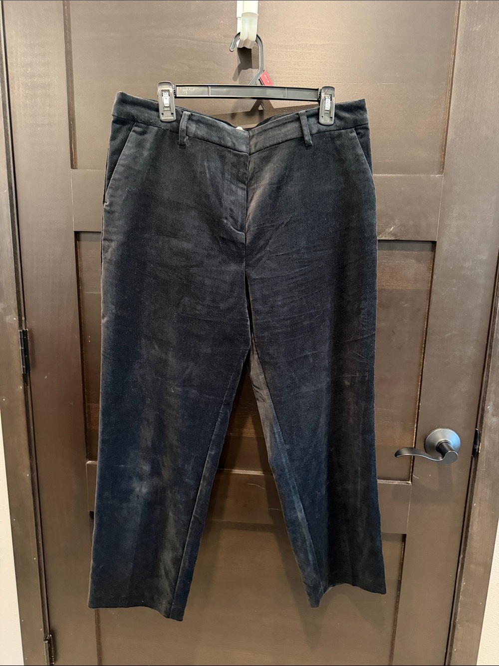 LOFT Women’s Black Ankle Velvet Riveria Slim